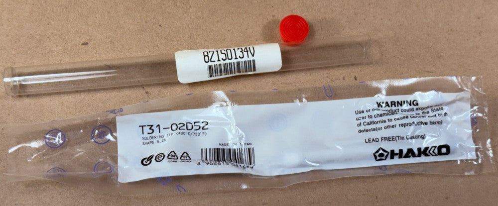 NEW Hakko T31-02D52 Soldering TIP, CHISEL, 5.2 x 7.8mm, IH, 400°C/750°F, FX-1001