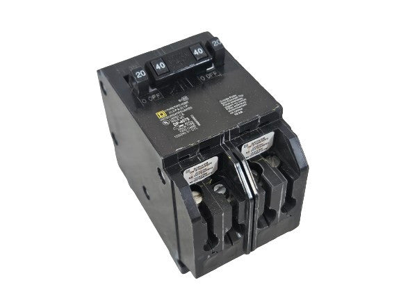 Square D HOMT2020240 (2) 20A 120V, (1) 40A 240V Triplex Circuit Breaker