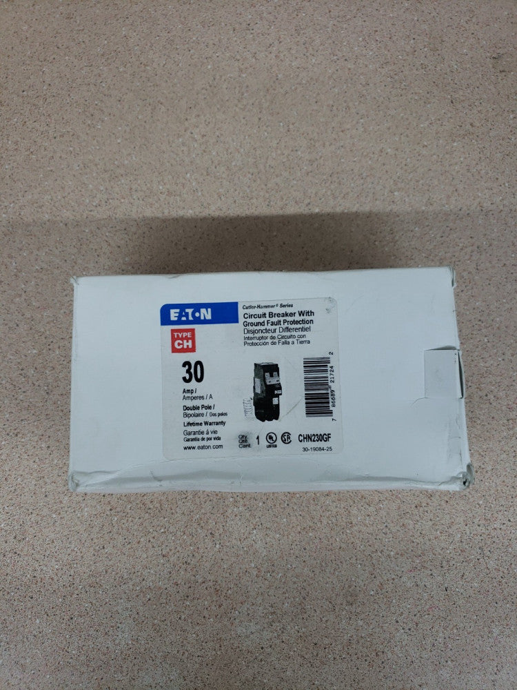 NEW IN BOX EATON CUTLER HAMMER CHN230GF 30A 120/240 CIRCUIT BREAKER OLD STOCK
