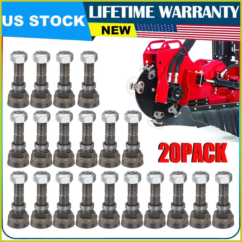 20PCS Stump Grinder Teeth For 700 Serie Stump Grinders Efficient Stump Removal