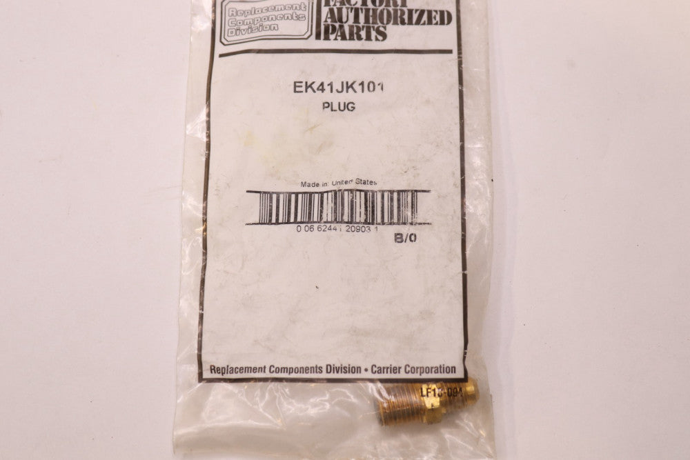 Factory Authorized Parts Plug 1/4" EK41JK101