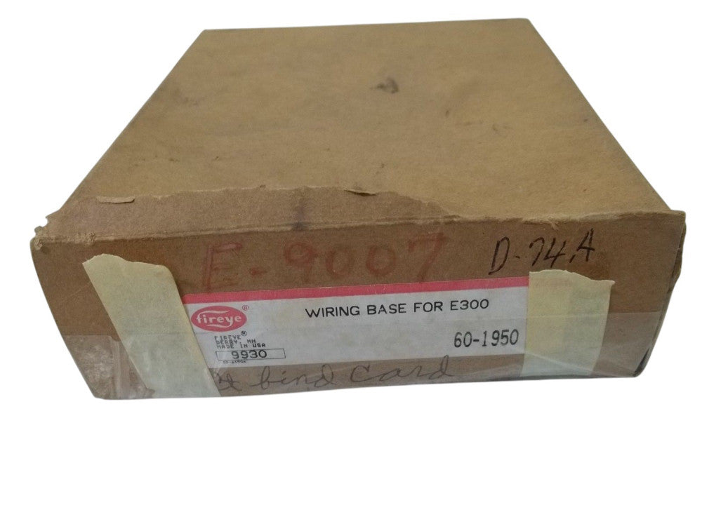 FIREYE 60-1950 WIRING BASE FOR E300 UNMP