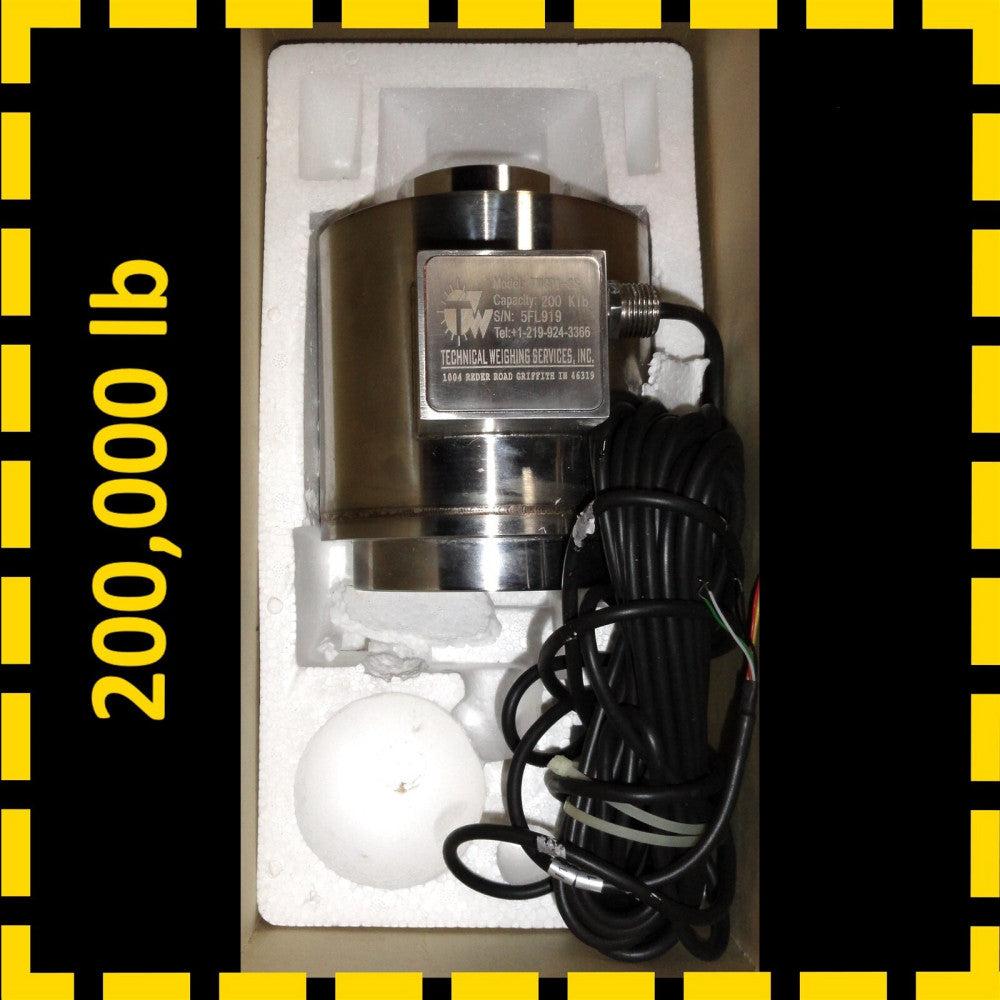 NEW - HIGH QUALITY LOAD CELL - STAINLESS STEEL - TECH WEIGHT - TWCP1 200,000lbs