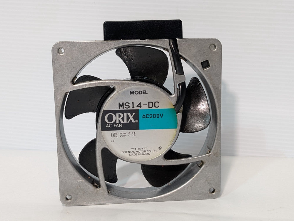 Oriental Motor MS14-DC ORIX AC Fan, AC200V, 50/60Hz, 0.1A, Pre-Owned, As Shown