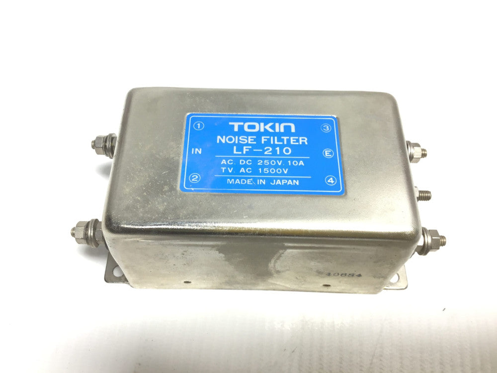 Tokin LF-210 Noise Filter Stainless Steel AC DC 250V 10A TV AC 1500V