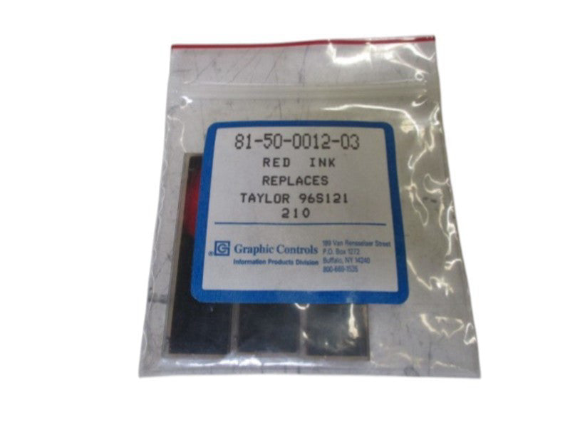 LOT OF 3 TAYLOR 81-50-0012-03 RED INK REPLACES NSNP