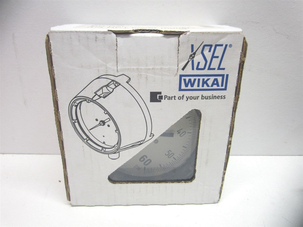 Wika (9834839) 1/4" x 4-1/2" 60 psi Industrial Rear Flange Pressure Gauge
