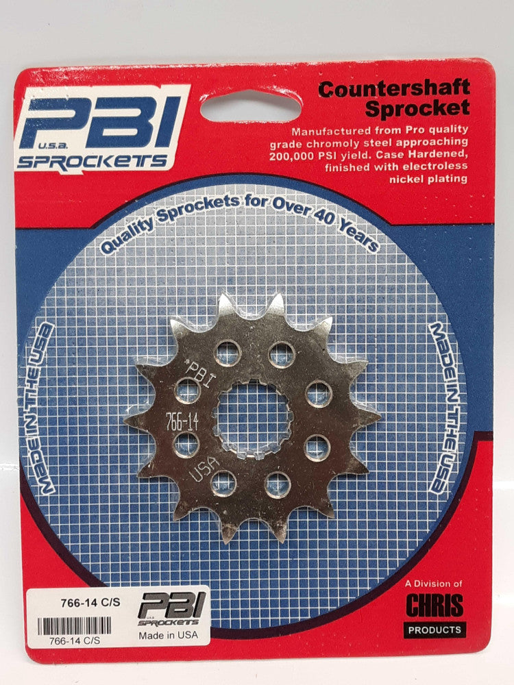 PBI 766-14 C/S Countershaft Steel Front Sprocket Suzuki
