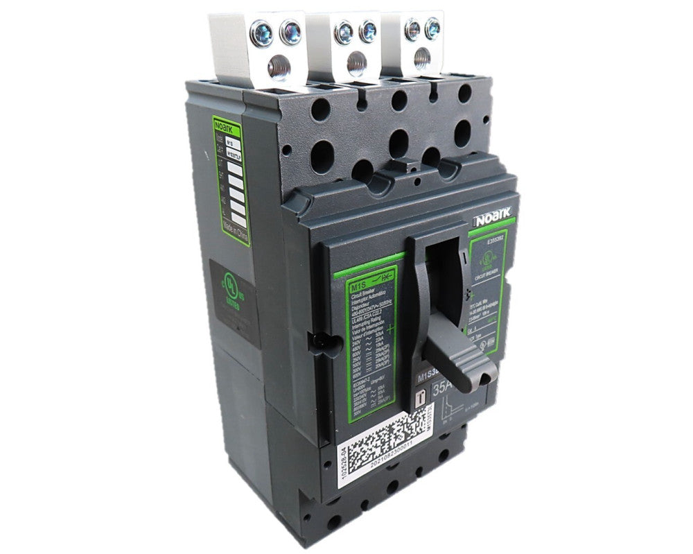 Noark M1S35T3LP 35A 3 Pole 600V HACR M1S Molded Case Circuit Breaker NEW NO BOX