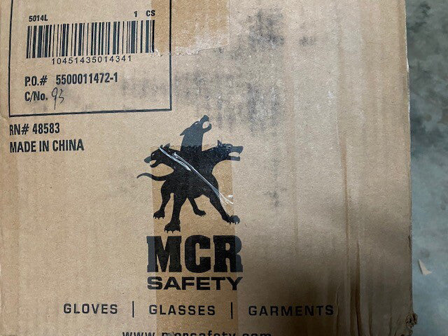 (Case of 1,000) MCR Safety Sensatouch Vinyl Gloves, Large, 3 Mil, Powder Free