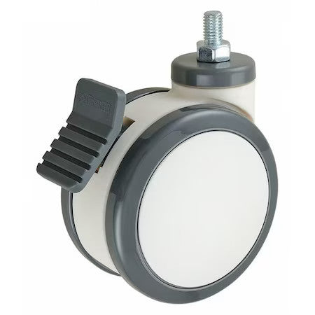 Zoro Select 42450240406420010805 Swivel Stem Castr,Plyurthan,4 In,176 Lb.