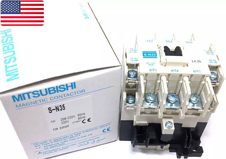 New MITSUBISHI AC Contactor S-N35 AC220V-AC240V - US Stock