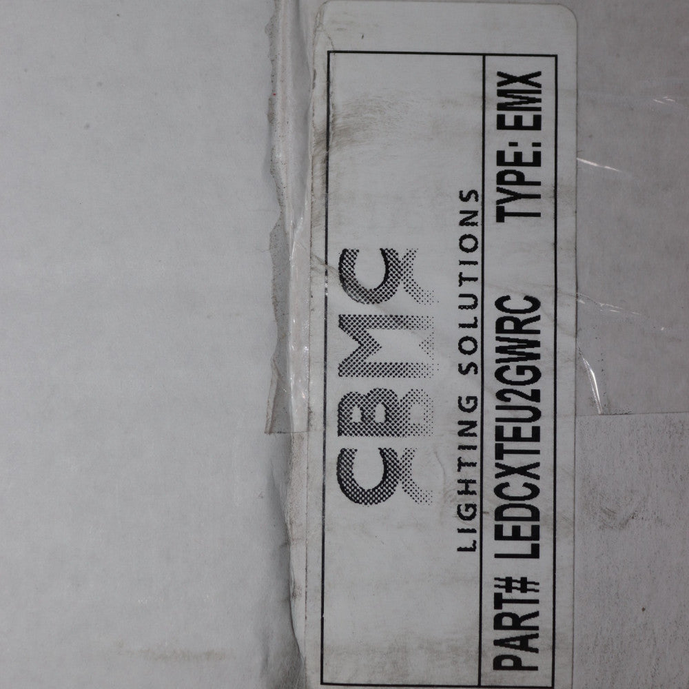 CBMC LED Exit & Emergency Thermoplastic Combo w/ Remote Capacity