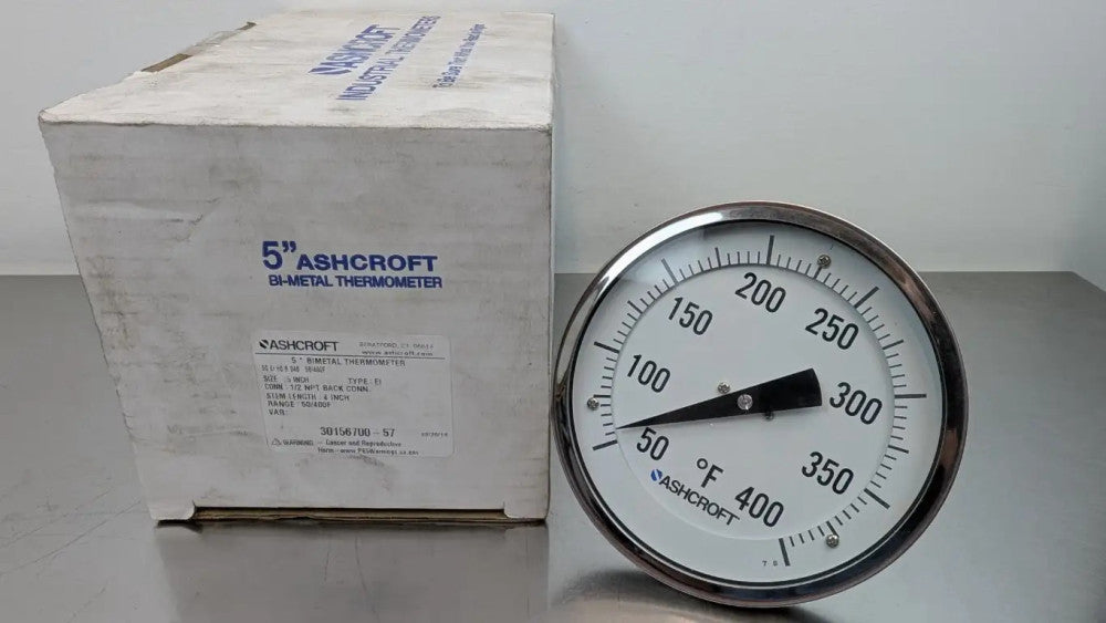 Ashcroft 50 EI 60 R 040 50-400F BI-METAL Thermometer 50EI60R040 50-400F 50-400°F