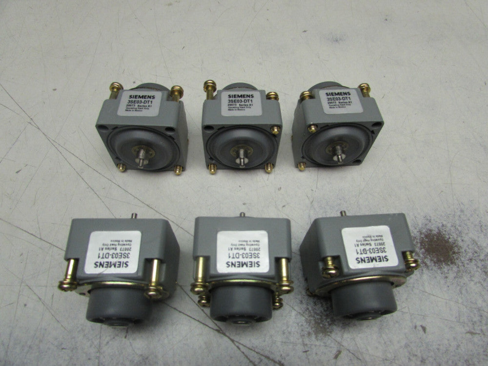LOT OF 6QTY SIEMENS 3SE03-DT1 LIMIT SWITCH OPERATOR HEAD TOP PLUNGER NEW NO BOX