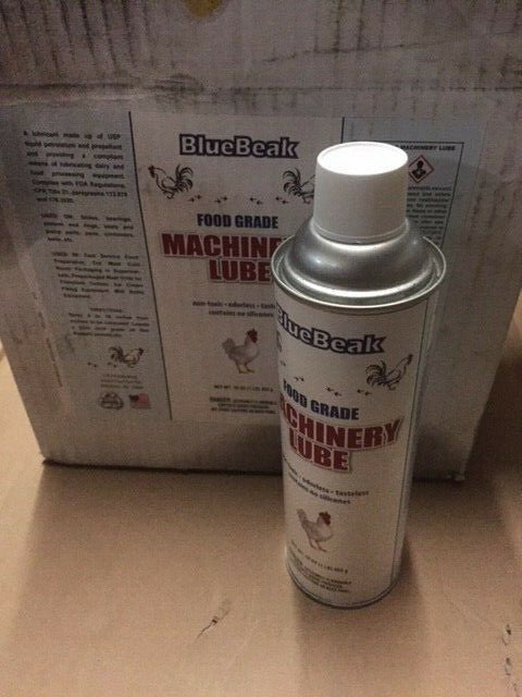 (Case of 12) BlueBeak Food Grade Lachinery Lube, 10 oz each (NEW)