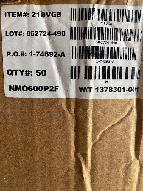 50 PACK Nylon Monofilament Mesh Bag, Size 2, 600 Micron F Flange, Sewn NMO600P2F