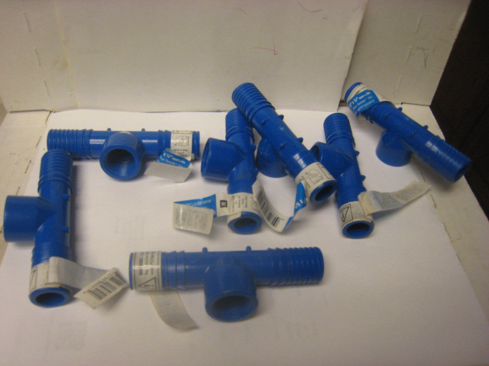 8 pc lot Apollo Blue Twister 3/4in X 3/4In X 1/2in. Insert FPT Model:ABTFT343412