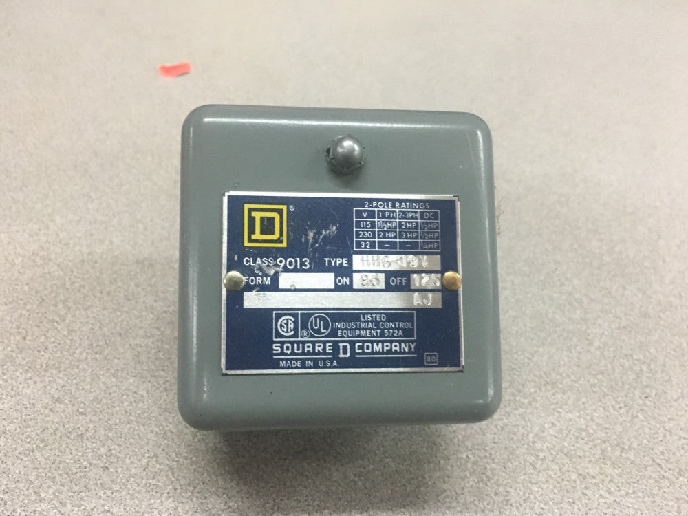 NEW NO BOX SQUARE D PRESSURE SWITCH 9013HHG-19Y