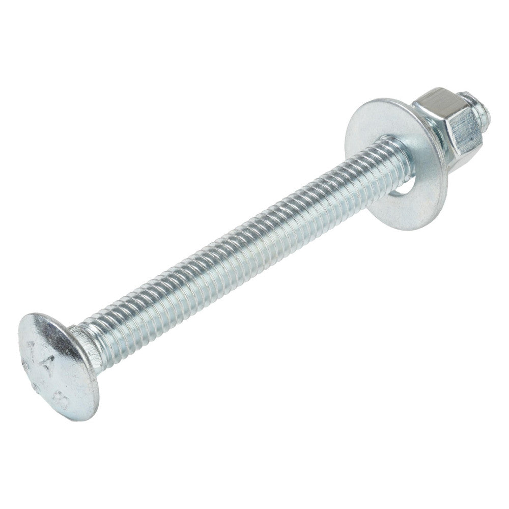 3/8" x 4" (50 Pack) Zinc Carriage Bolt Kit, Grade 307A by