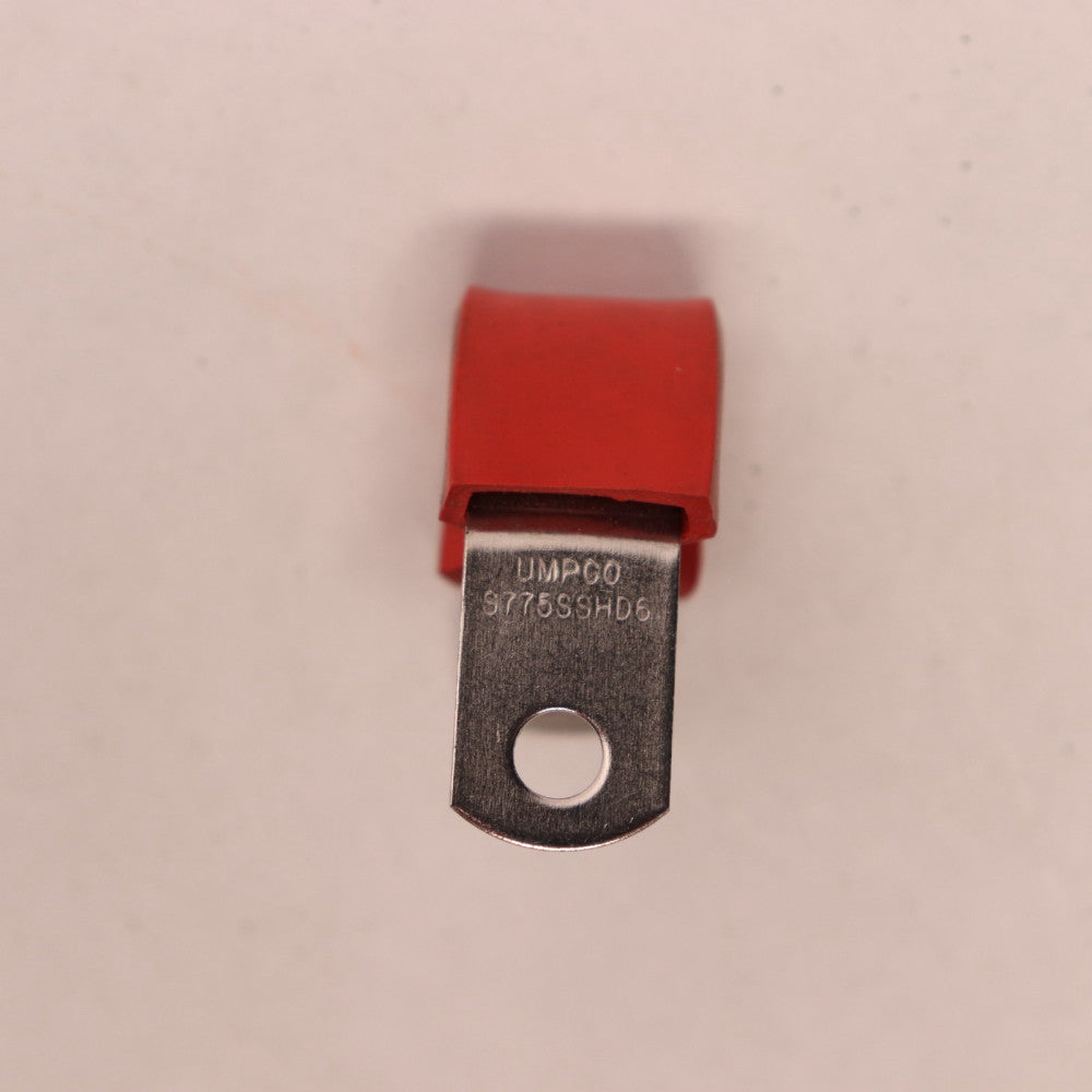 Umpco Cushion Clamp Red Silica Gel Rubber Insulated 308 Stainless S775SSHD6