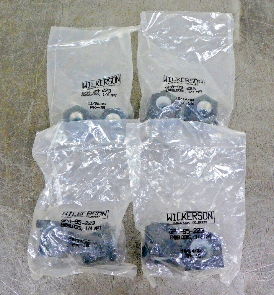 Wilkerson GPA-95-223 Modular End Block 1/4 in. NPT Lot of Eight (8)