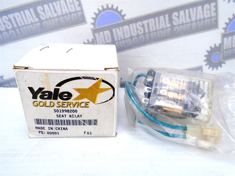 Yale 501998200 - W388CQX-11 - SEAT RELAY -w/PIGTAIL PLUG - 24-28VDC -NEW in BOX