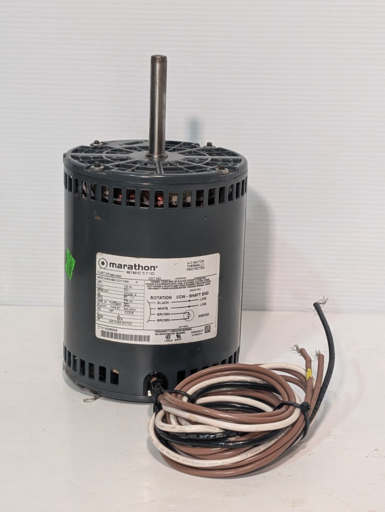 Marathon KWH48A11O11120A 1HP 1075RPM 277V HVAC blower motor CCW 48Z frame