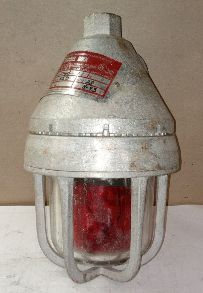 WHELEN WRX HAZARDOUS LOCATION / XP INDUSTRIAL LIGHTING FIXTURE RED 24 VDC 28WATT