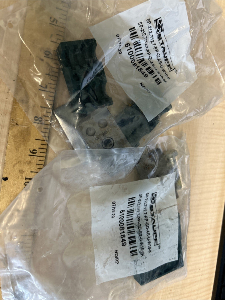 NEW (2) STAUFF SP-212.7-PP-DP-AS-U-W10-K 6100081849 FREE SHIPPING!!!