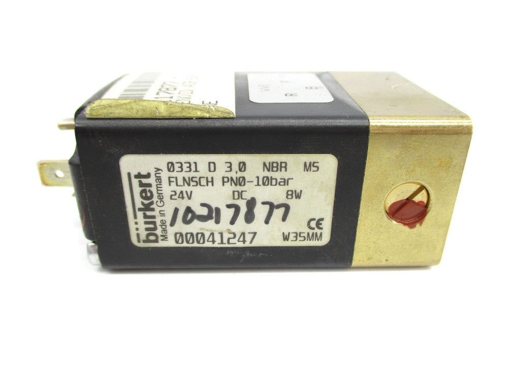 BURKERT 0331D3,0NBRMS 24VDC (AS PICTURED) NSNP