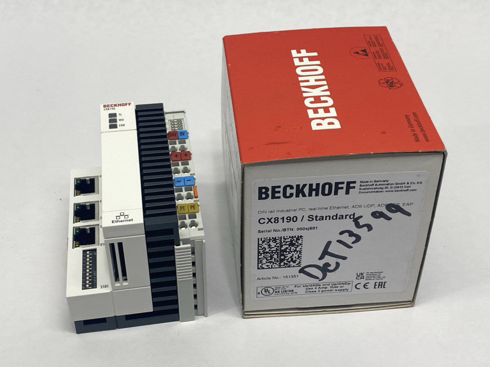 Beckhoff CX8190 PLC Embedded Industrial PC Ethernet Controller 151351
