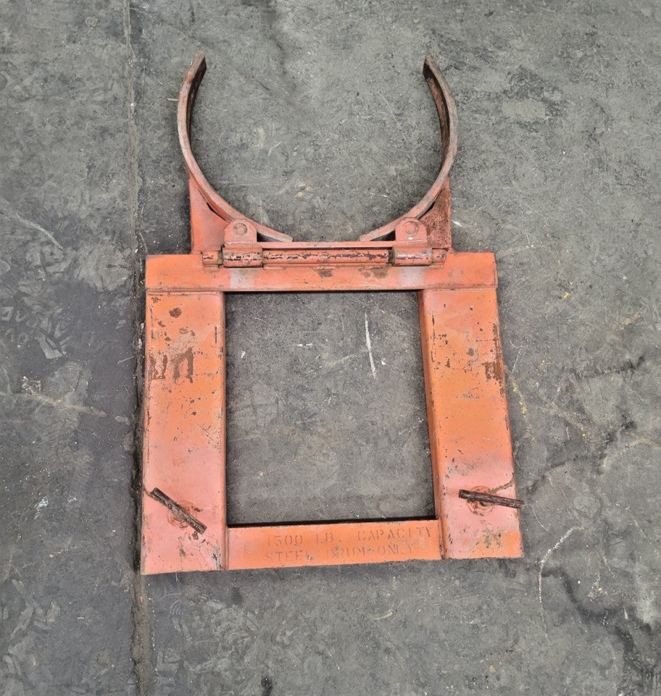 SINGLE STEEL DRUM GRABBER 1,500 LBS CAPACITY STEEL DRUM ONLY OAD 28" X 24" X 10"