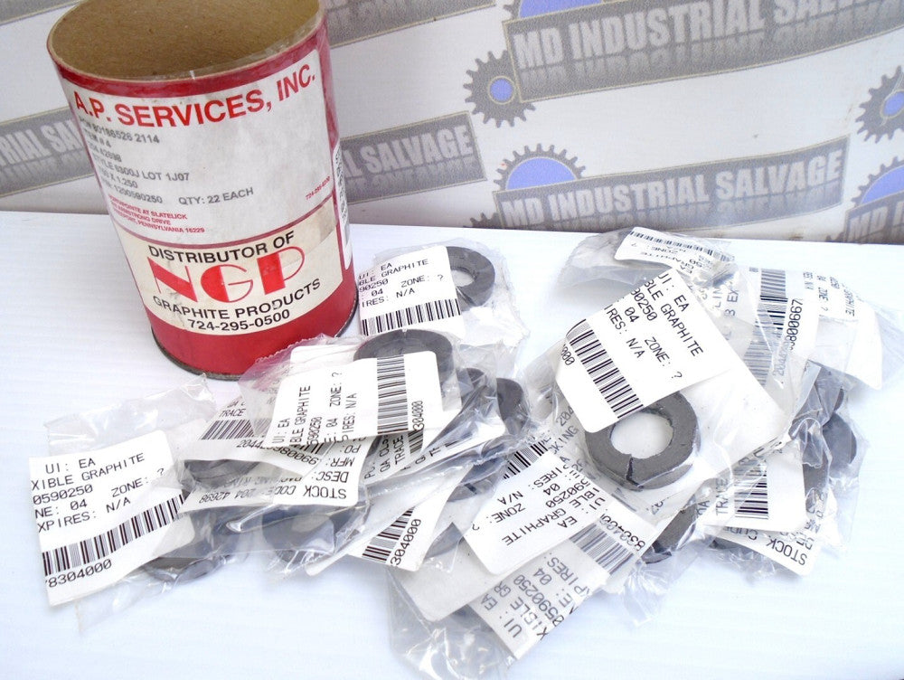 (22 Pcs) NGP - 1200590250 - .750 x 1.250 x 0.25 - PACKING RING - (NEW CANISTER)