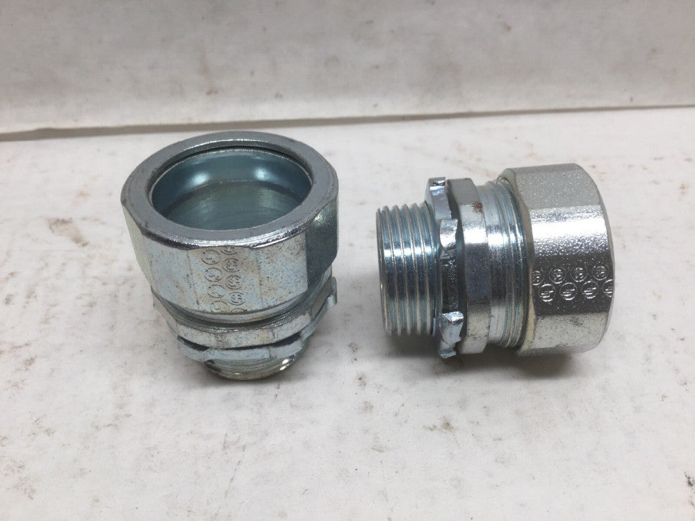 RIGID 44051 Steel Compression Connector 3/4” (Lot of 2)