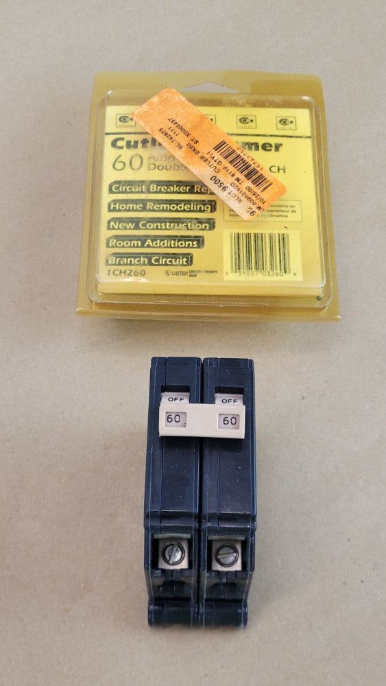 Cutler Hammer CH260 Circuit Breaker 60A 2P Type CH 120/240V