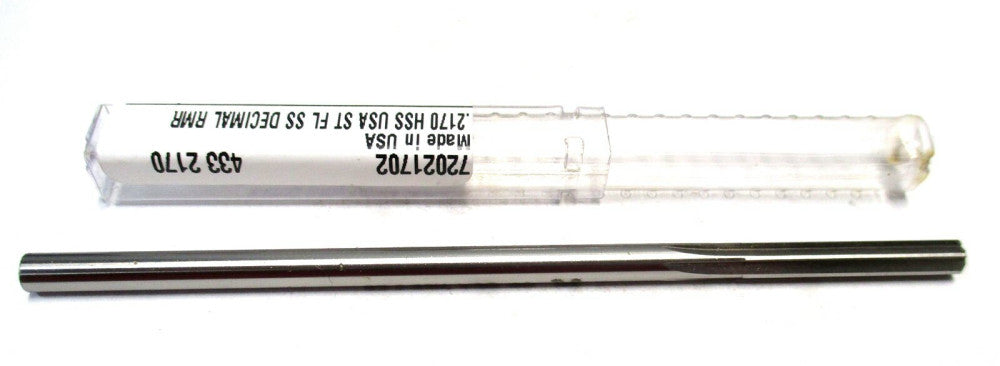 NEW (72021702) 7/32" x 1-1/4" x 5" 6-Flute RH HSS Chucking Reamer