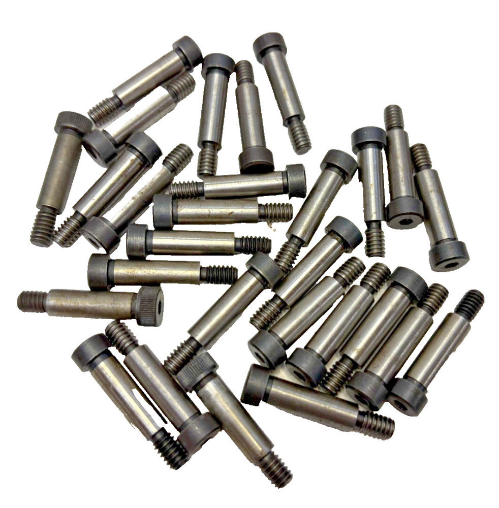 HEX SOCKET SHOULDER SCREWS 1/4"-20 " OAL-1-5/8, ALLOY STEEL, LOT OF 28