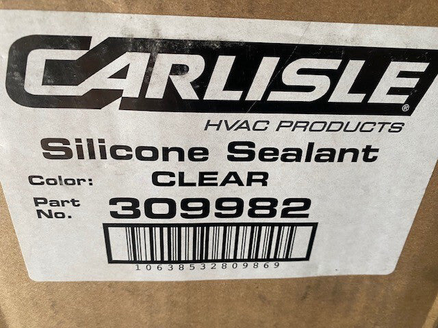 (12 PACK) 309982 CLEAR SILICONE CAULK 10.3 OZ TUBE - 10502