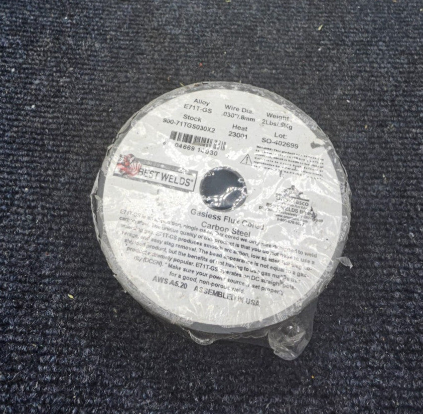 Best Welds E71T-GS: Gasless Flux Cored Carbon Steel Welding Wire .030"/.8mm Dia