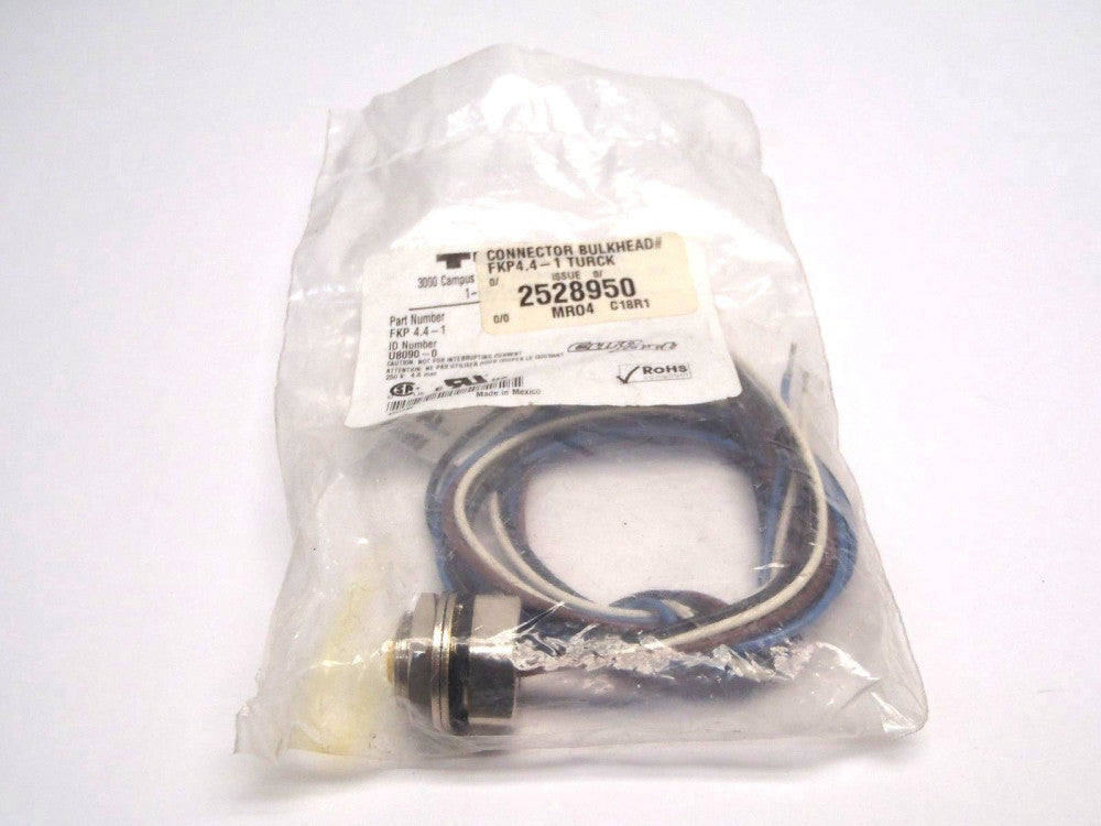 Turck FKP 4.4-1 Euro Fast U8090-0 5 Pole Female Connector Cord