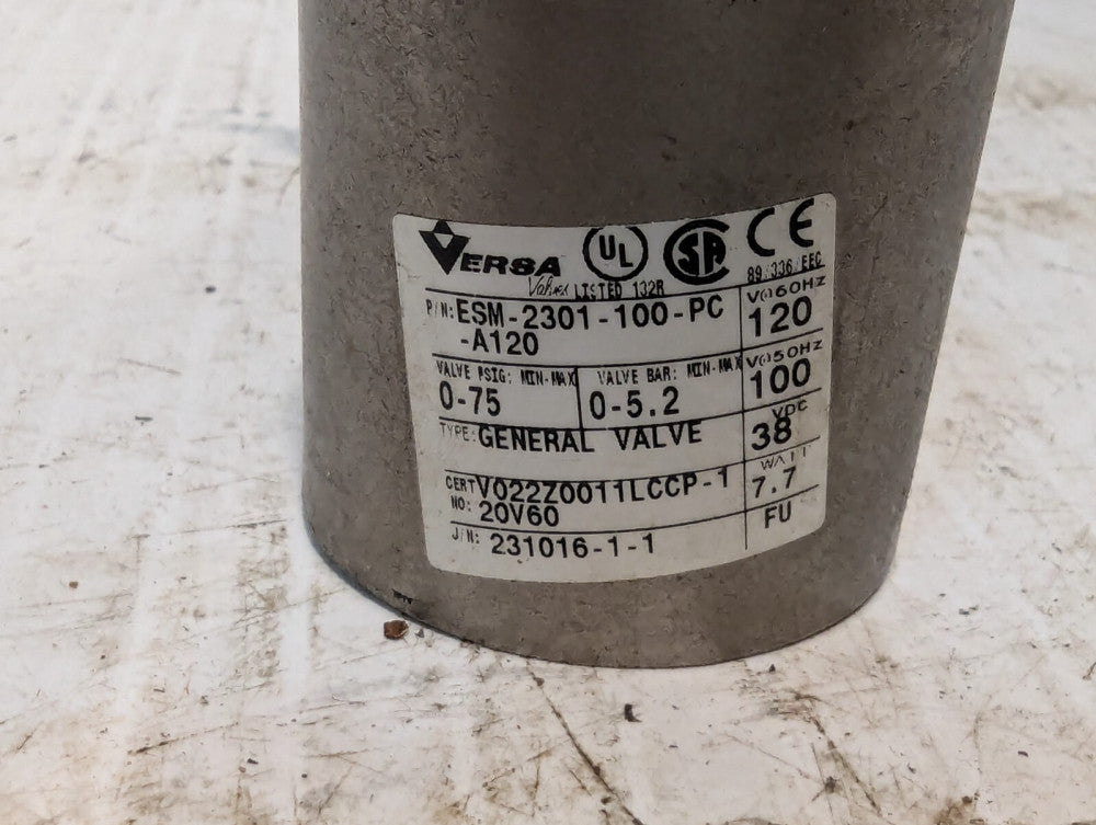 Versa ESM-2301-100-PC-A120 General Valve+Returns