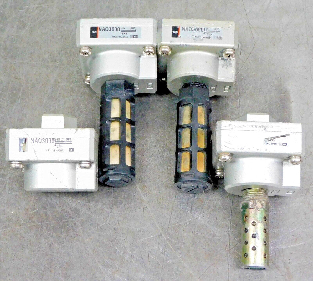 SMC NAQ3000-N02 Quick Exhaust Valve 1/4 in. NPT Lot of Four (4)