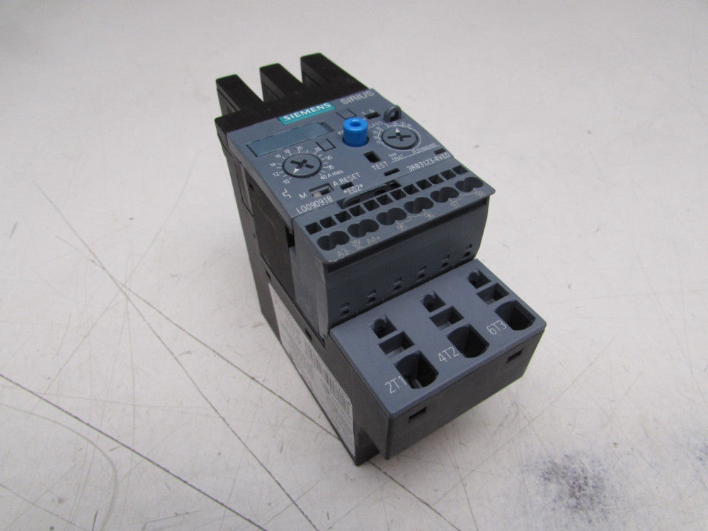 SIEMENS SIRIUS 3RB3123-4VE0 OVERLOAD RELAY 40FLA XLNT USED TAKEOUT MAKE OFFER