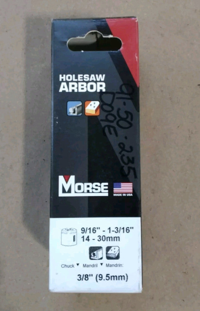 Morse Hole Saw Arbor MA34 (139014) Made In USA **Sealed** A61