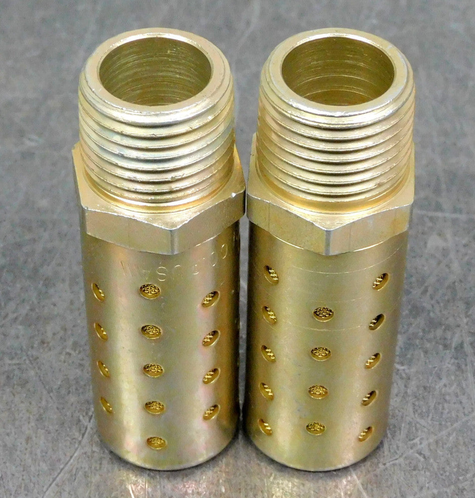 Allied Witan - B48 0154048 Bantam Series Brass Exhaust Muffler Lot of Two (2)