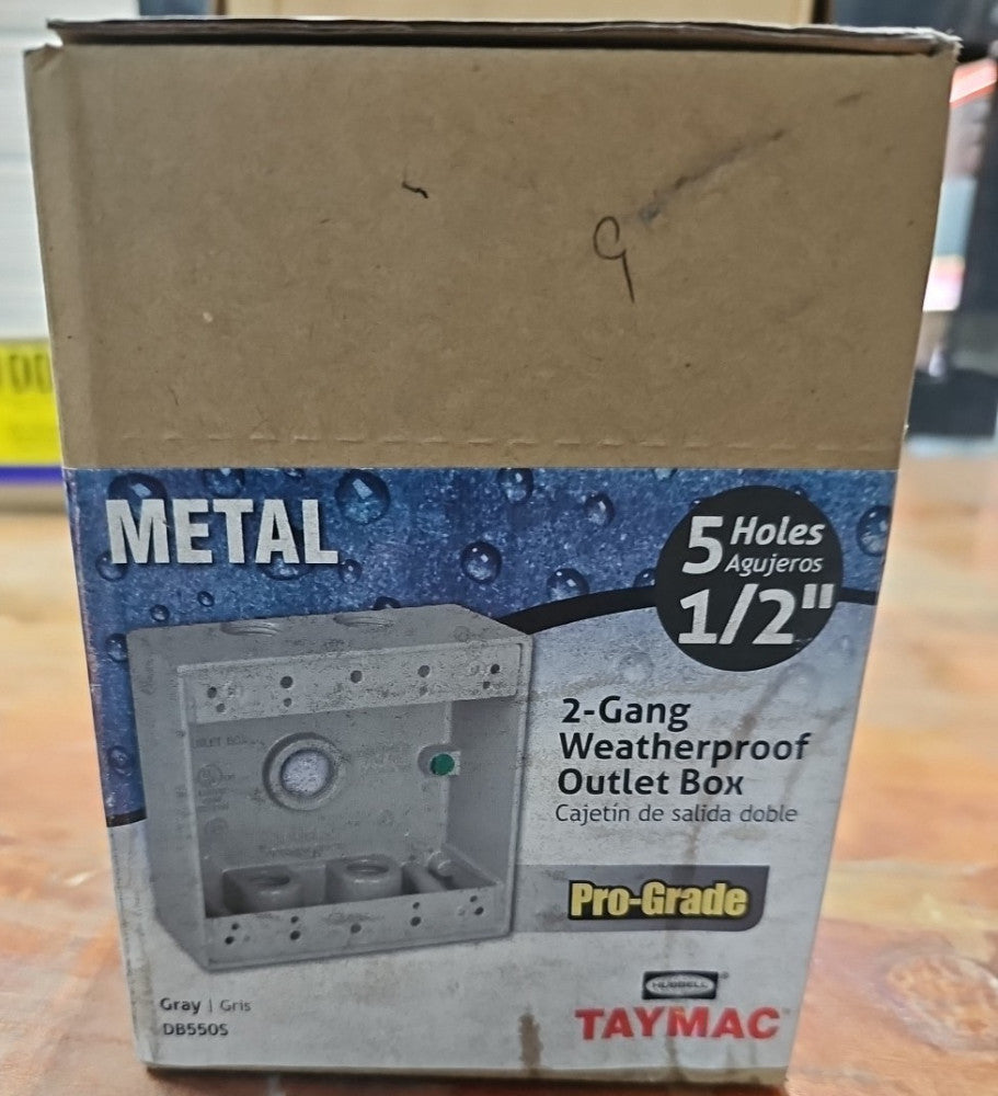 BOX OF 9 TayMac DB750S 2-Gang WEATHERRPROOF OUTLET BOX
