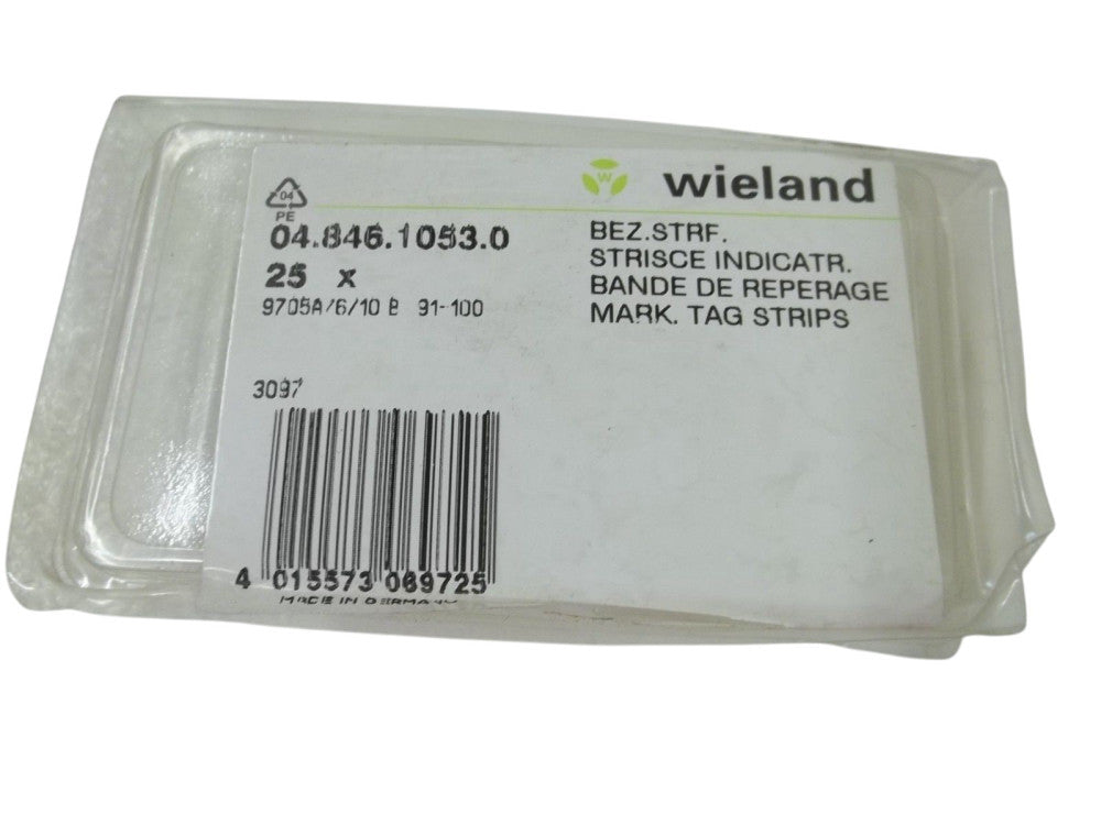 WIELAND 04.846.1053.0 MARK TAG STRIPS 91-100 (PKG OF 25) NSNP