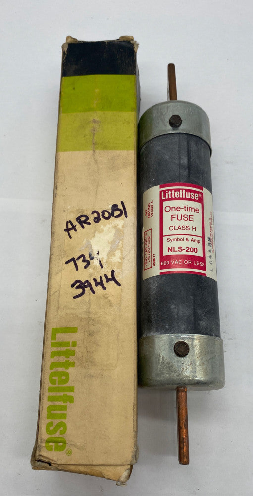 Littelfuse NLS-200 One-Time Fuse, 600V 200Amp, Class H