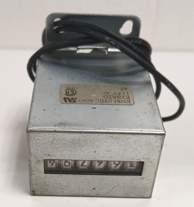 ENMCO GENERAL PURPOSE ELECTRICAL COUNTER E2B62D 6 DIGIT 115 VAC 6 WATT